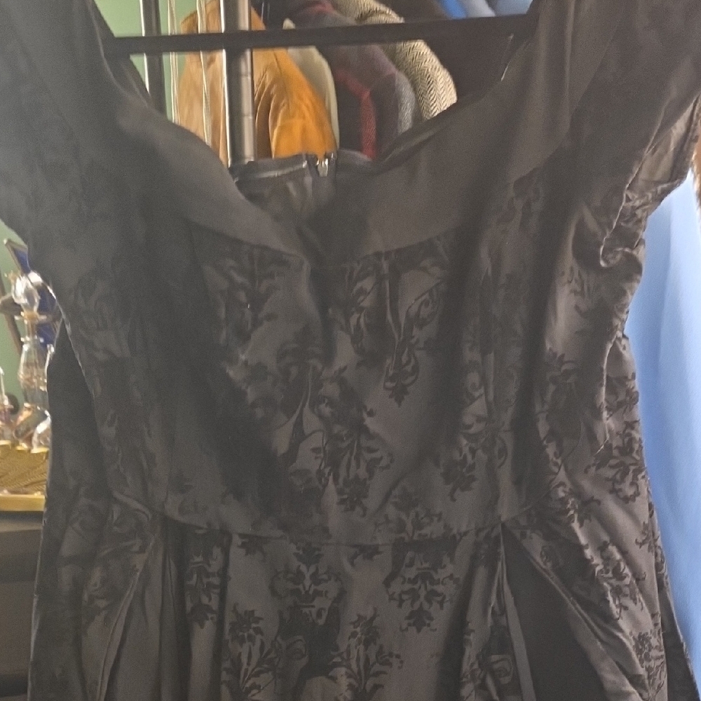 Torrid Black Floral Prom Dress